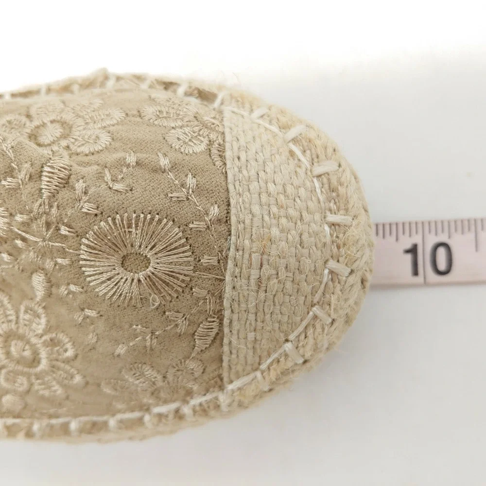 Bolaro By Summer Rio Shoes Womens Espadrille Flat Natural Embroidered 6